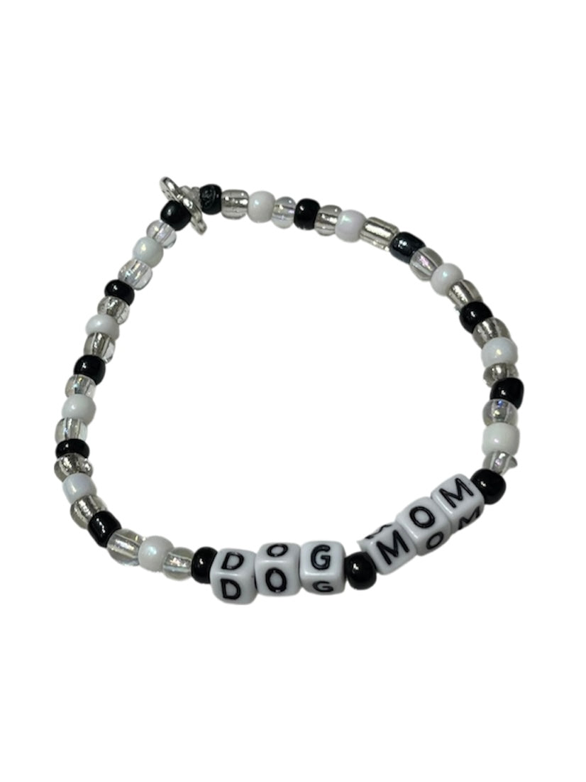 Dog Mom Beaded Bracelet