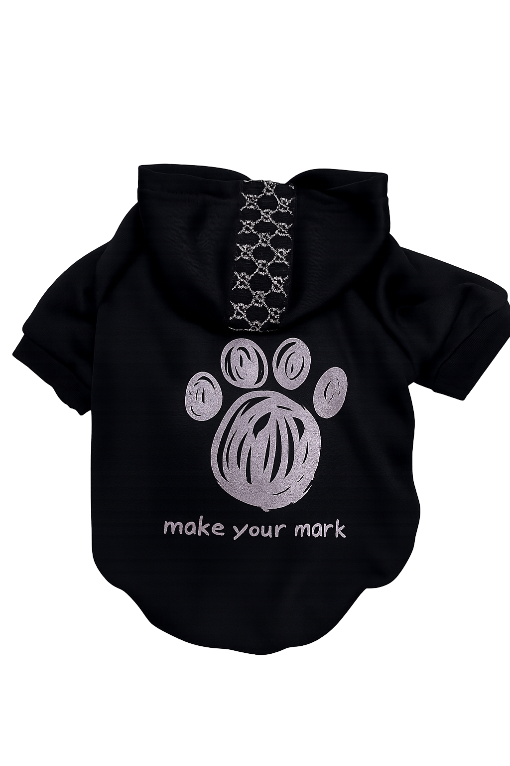 Make Your Mark" Luxe Dog Hoodie – Black Edition