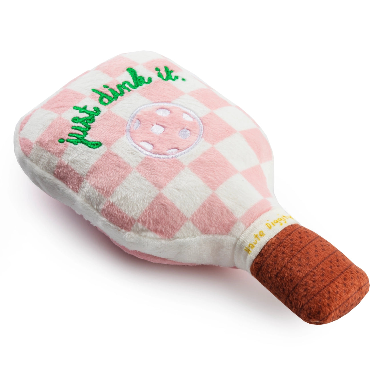 Pink Checker Pickleball Paddle By Haute Diggity Dog