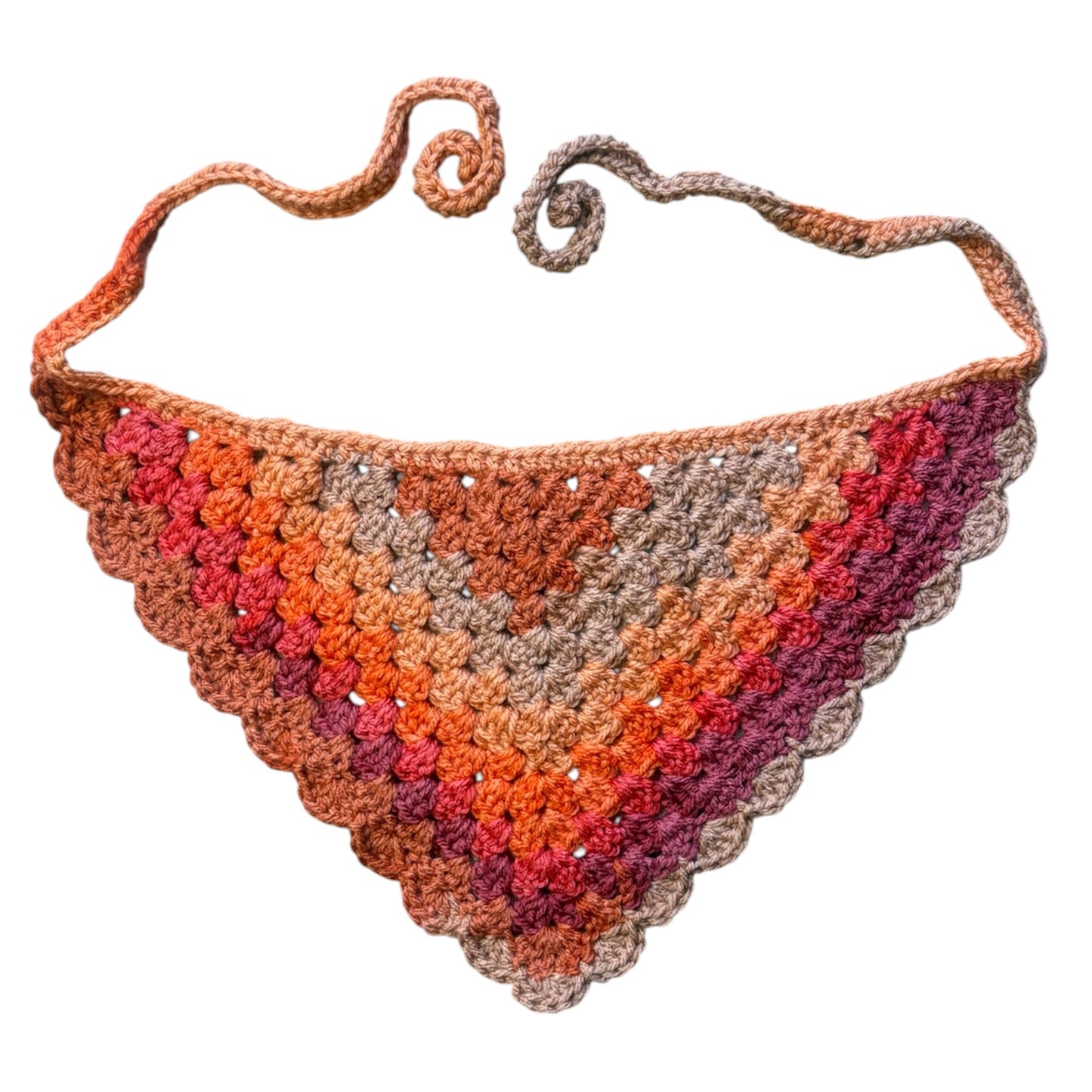 Scottsale Sunset Crocheted Dog Bandana