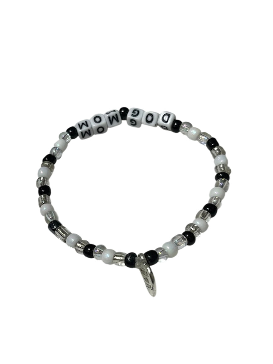 Dog Mom Beaded Bracelet
