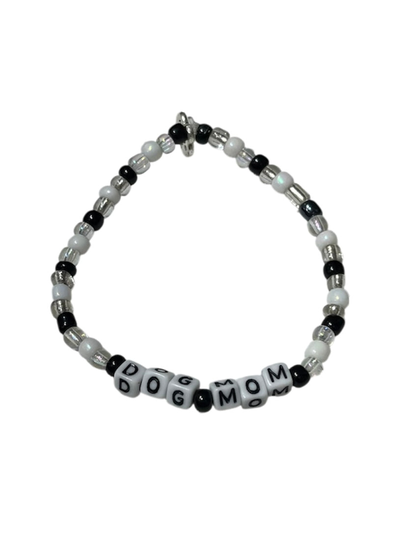 Dog Mom Beaded Bracelet