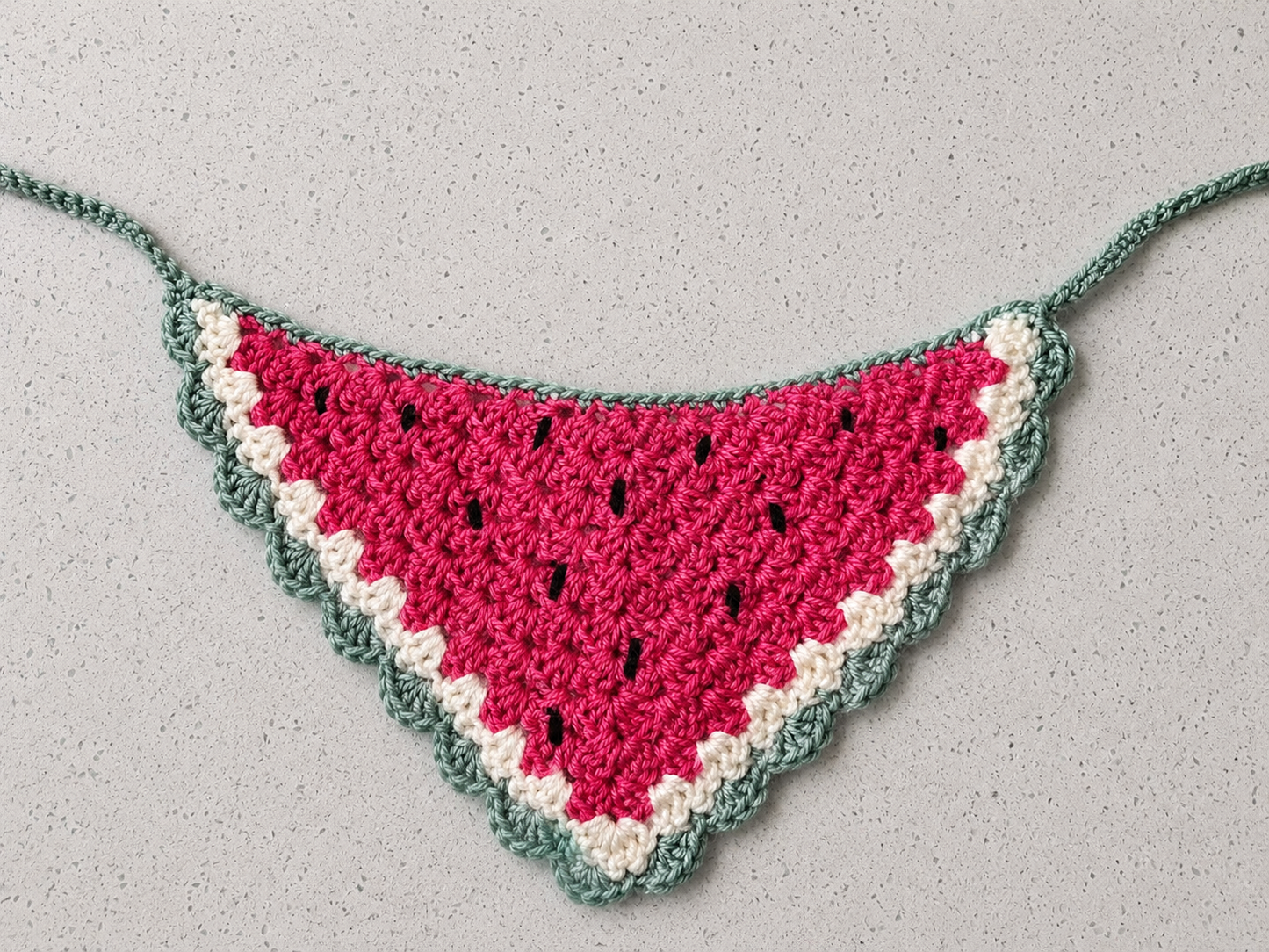 Watermelon Sugar Crochet Bandana