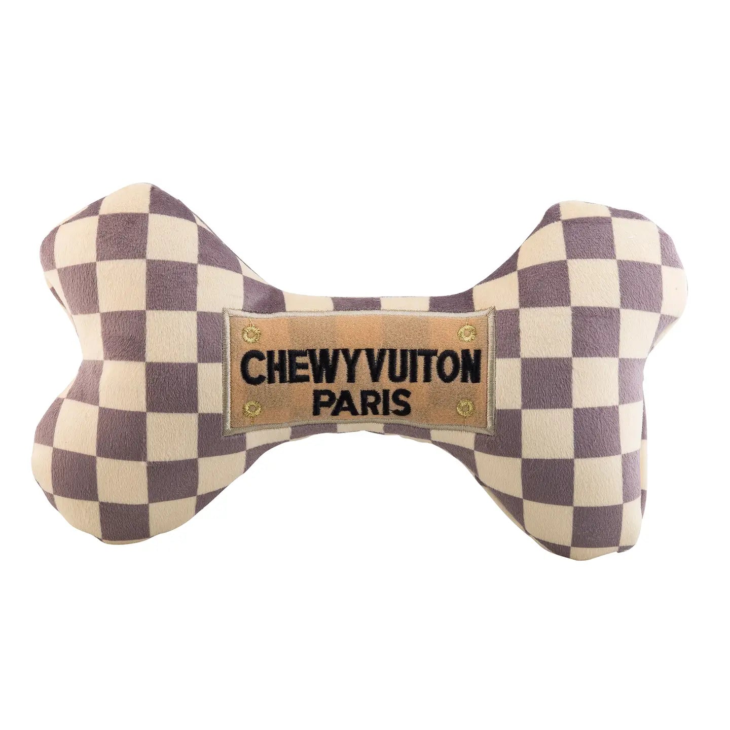 Chewy Vuiton Checker Bone