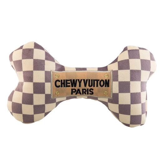 Chewy Vuiton Checker Bone