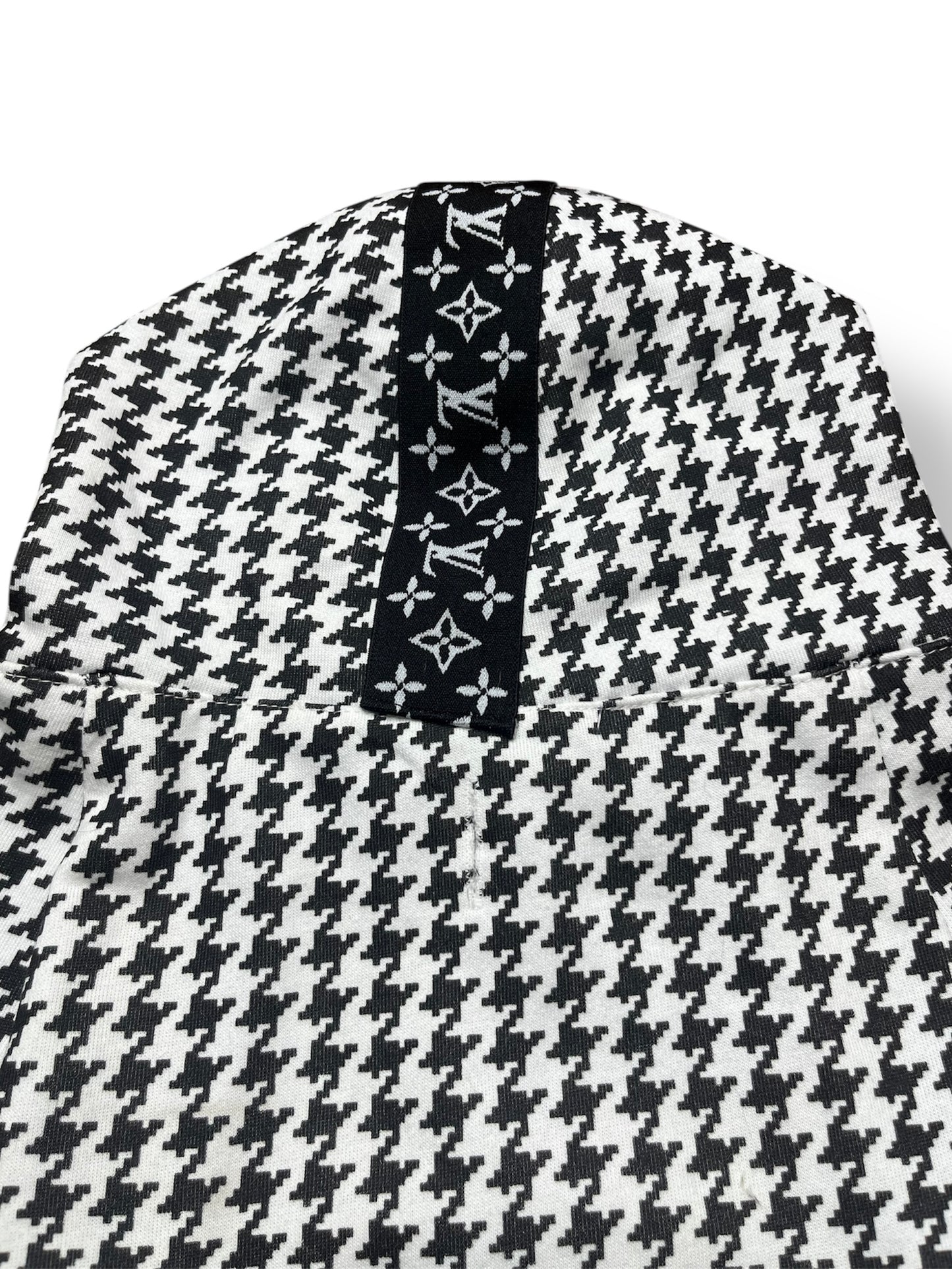 Elevated Herringbone Dog Hoodie – Luxe Edition