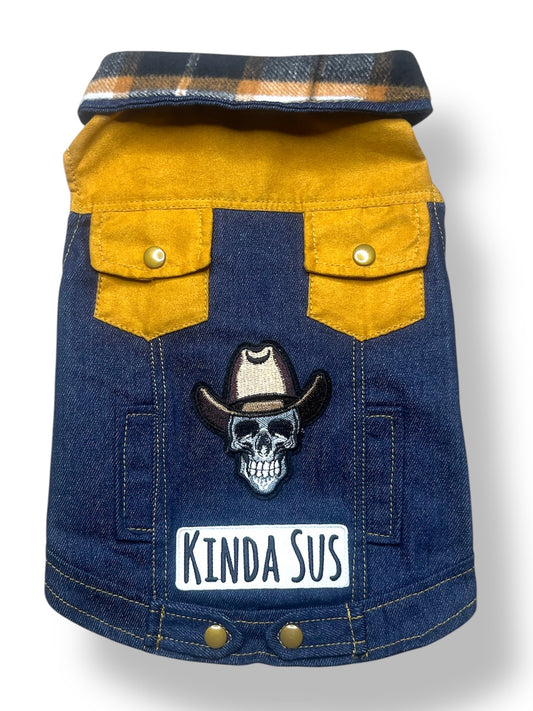Kinda Sus Customized Denim Jacket XS