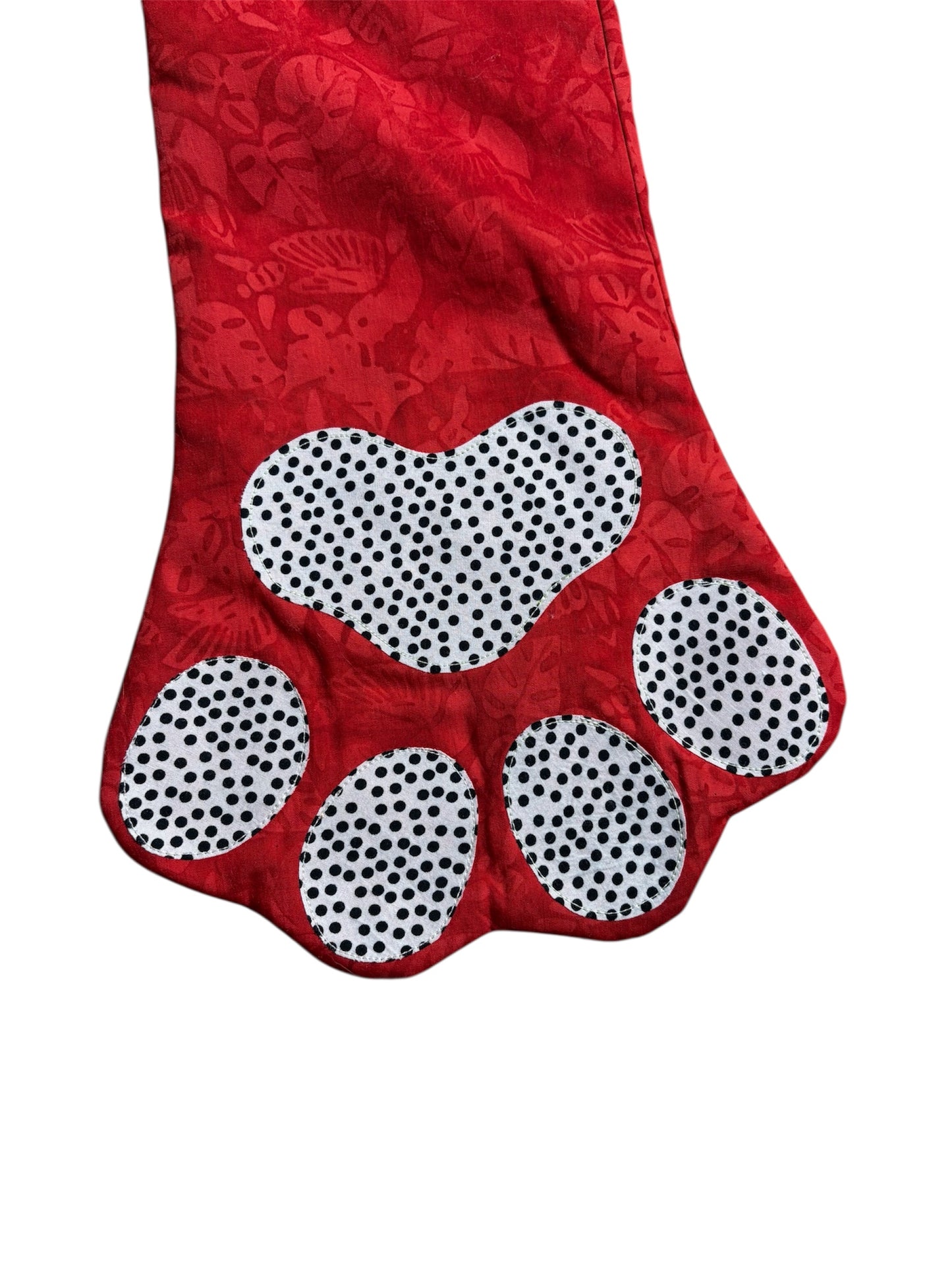 Peppermint Paws – Handmade Dog Christmas Stocking Large
