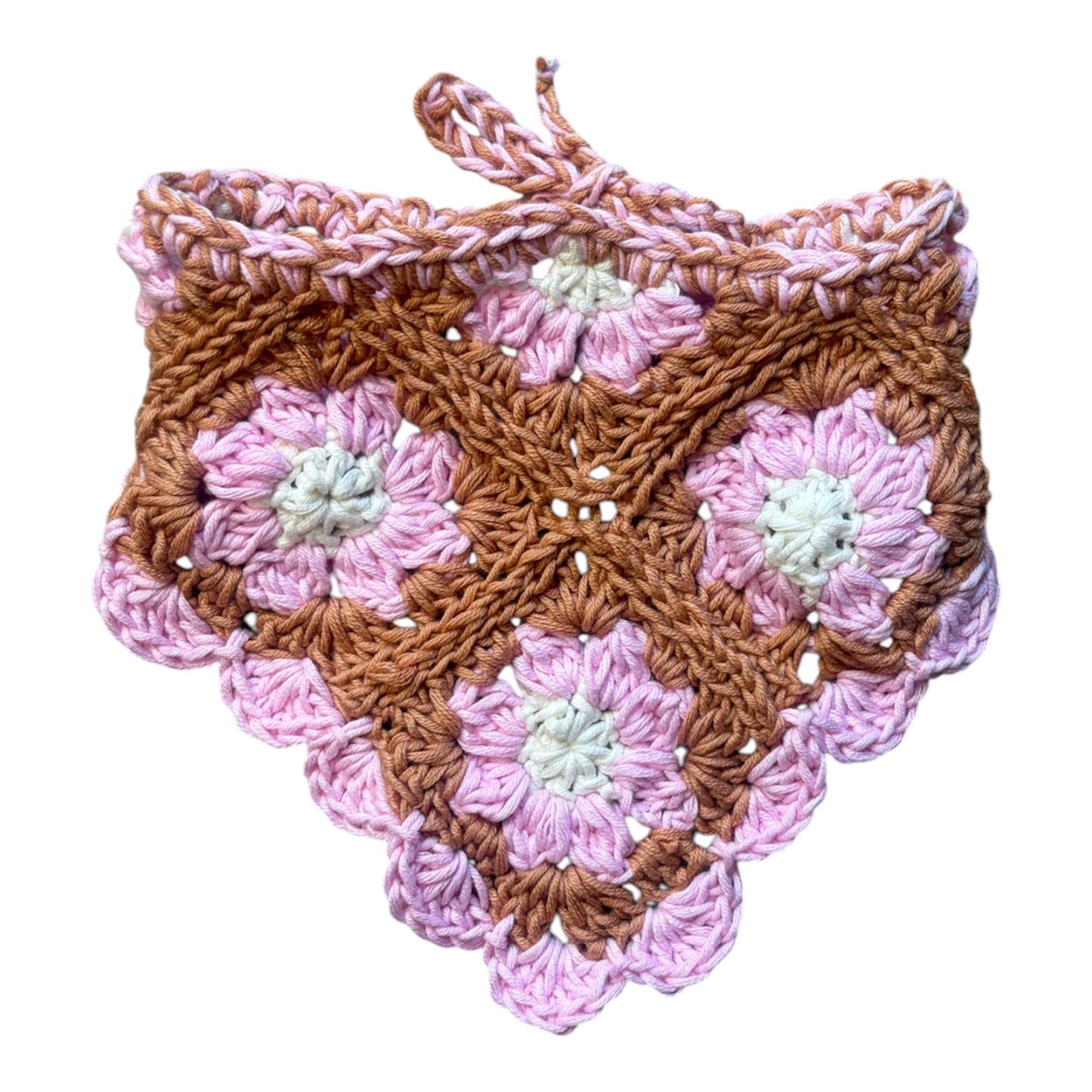 Maureen's Garden Crochet Dog Bandana