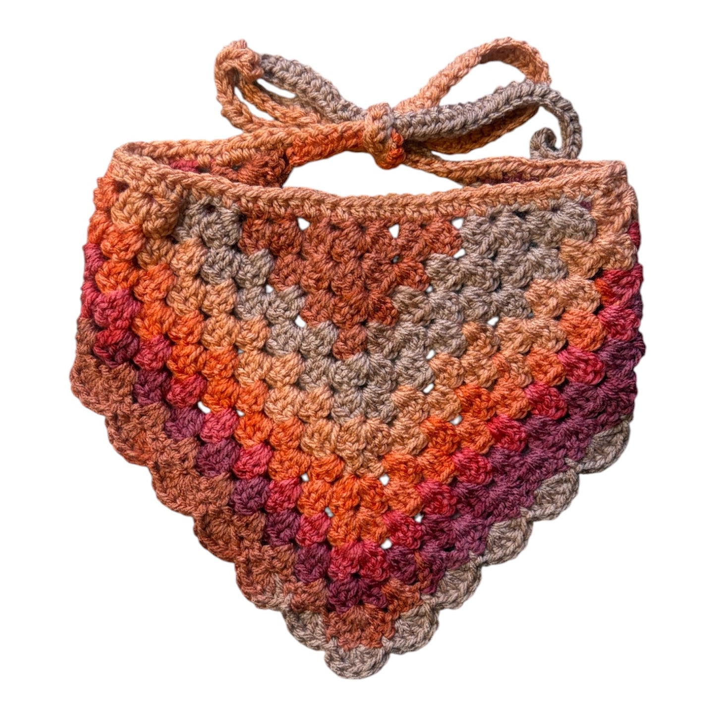 Scottsale Sunset Crocheted Dog Bandana