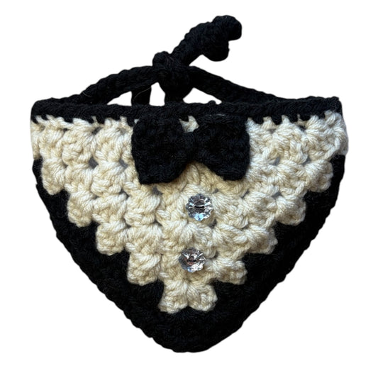 Sir Bowington Crocheted Dog Bandana