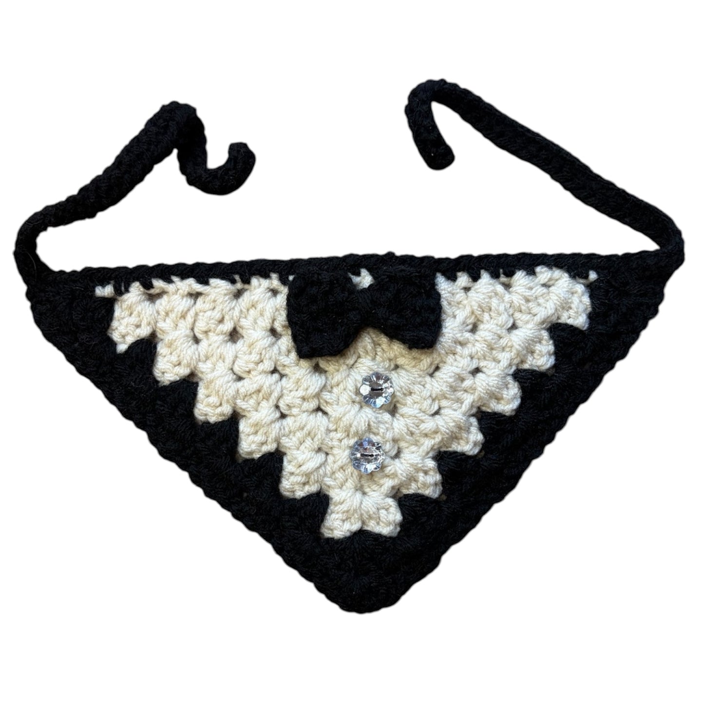 Sir Bowington Crocheted Dog Bandana
