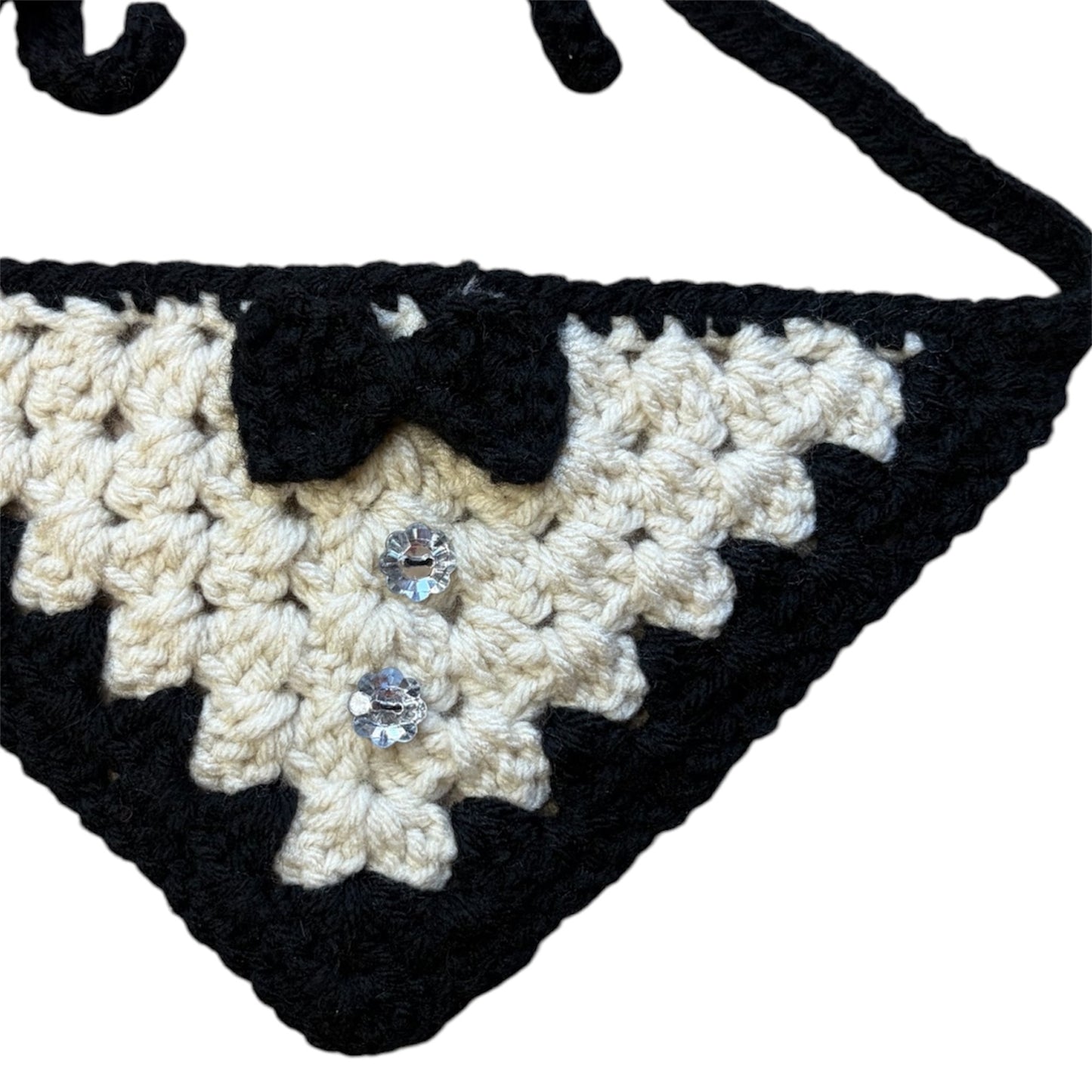 Sir Bowington Crocheted Dog Bandana