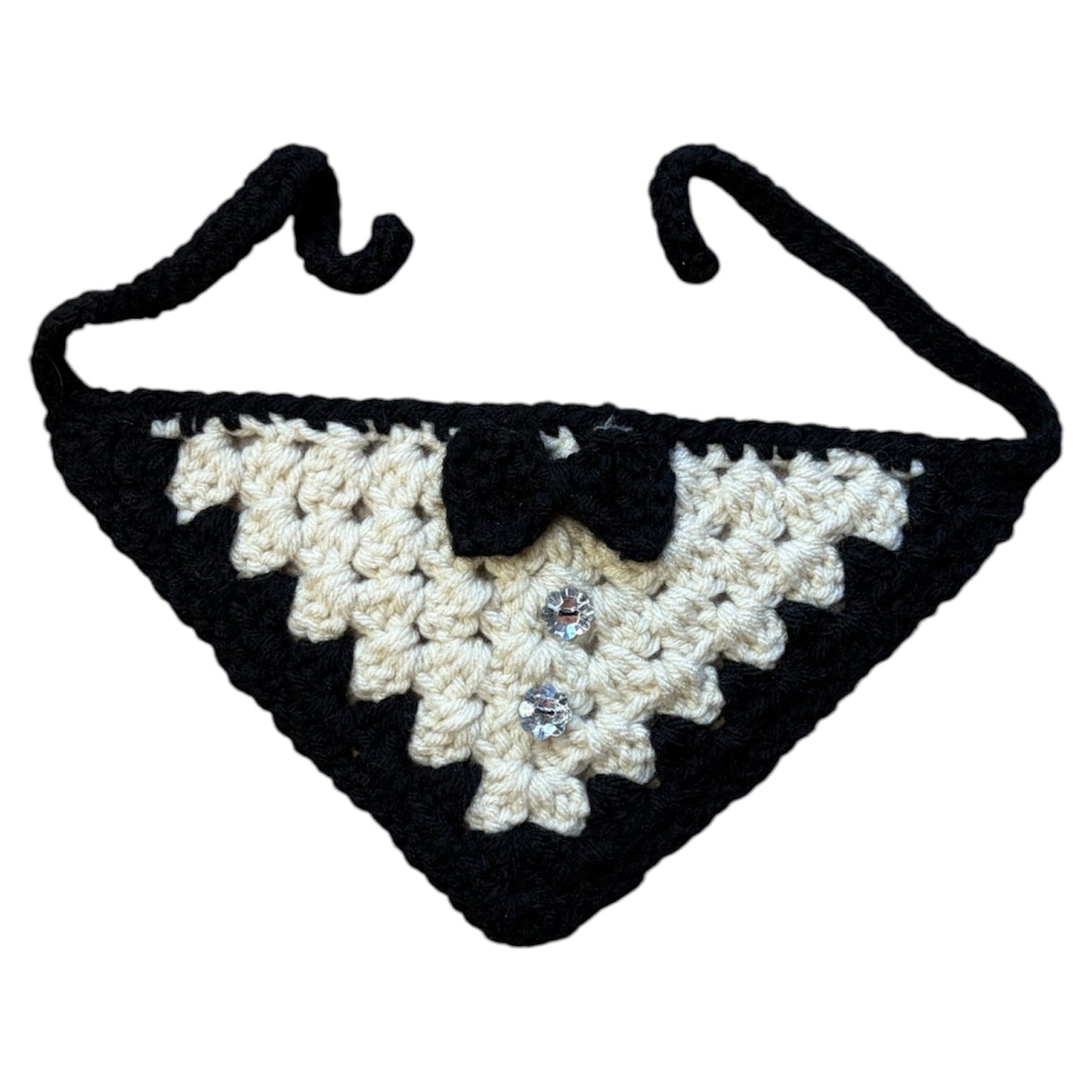 Sir Bowington Crocheted Dog Bandana