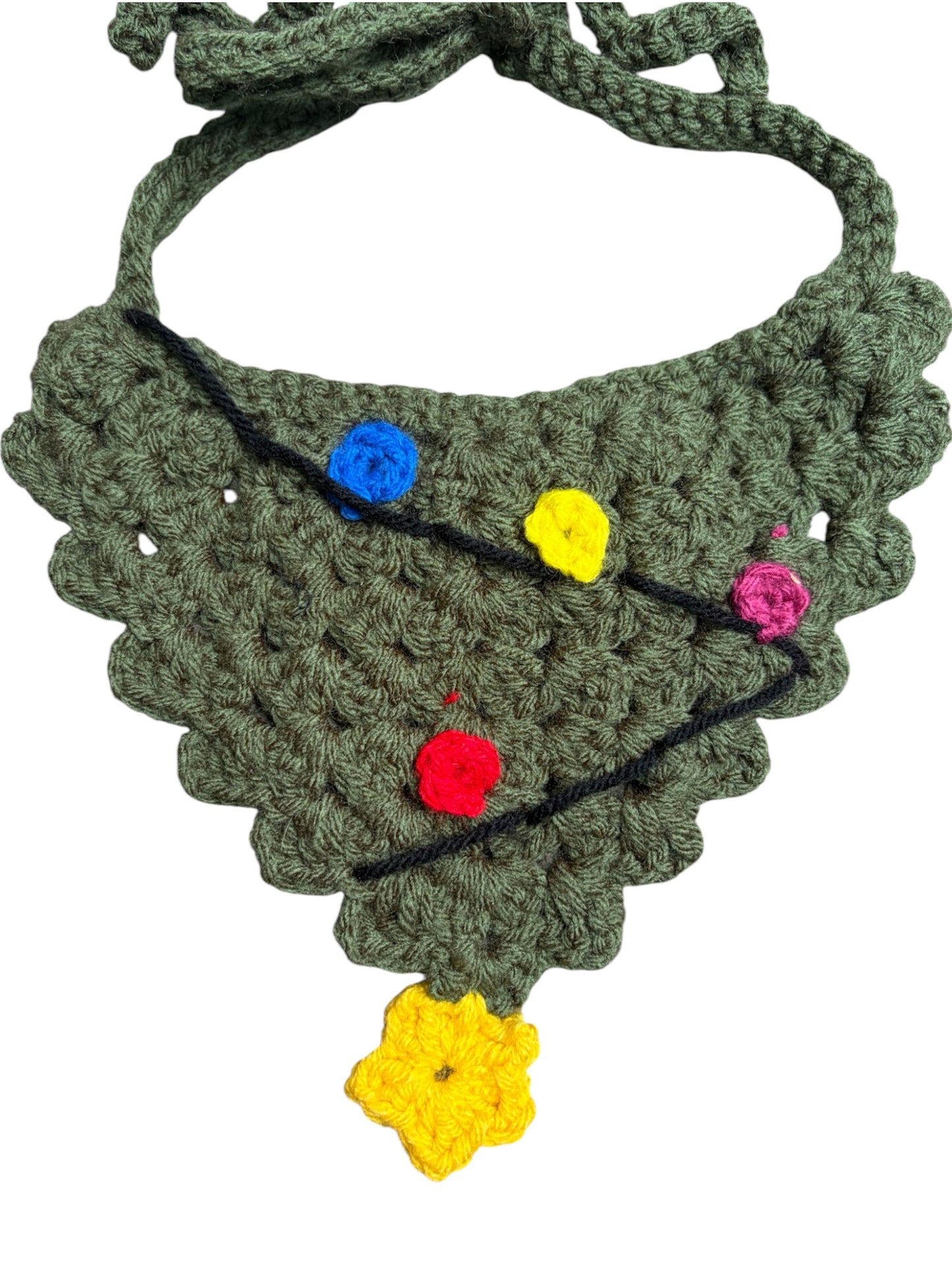 Charlie's Christmas Crocheted Dog Bandana