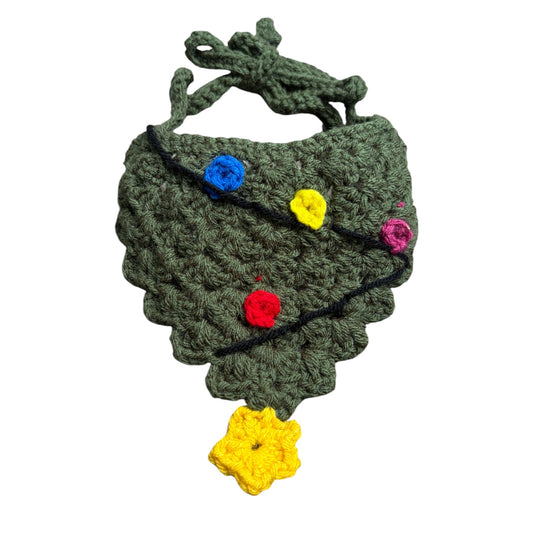 Charlie's Christmas Crocheted Dog Bandana